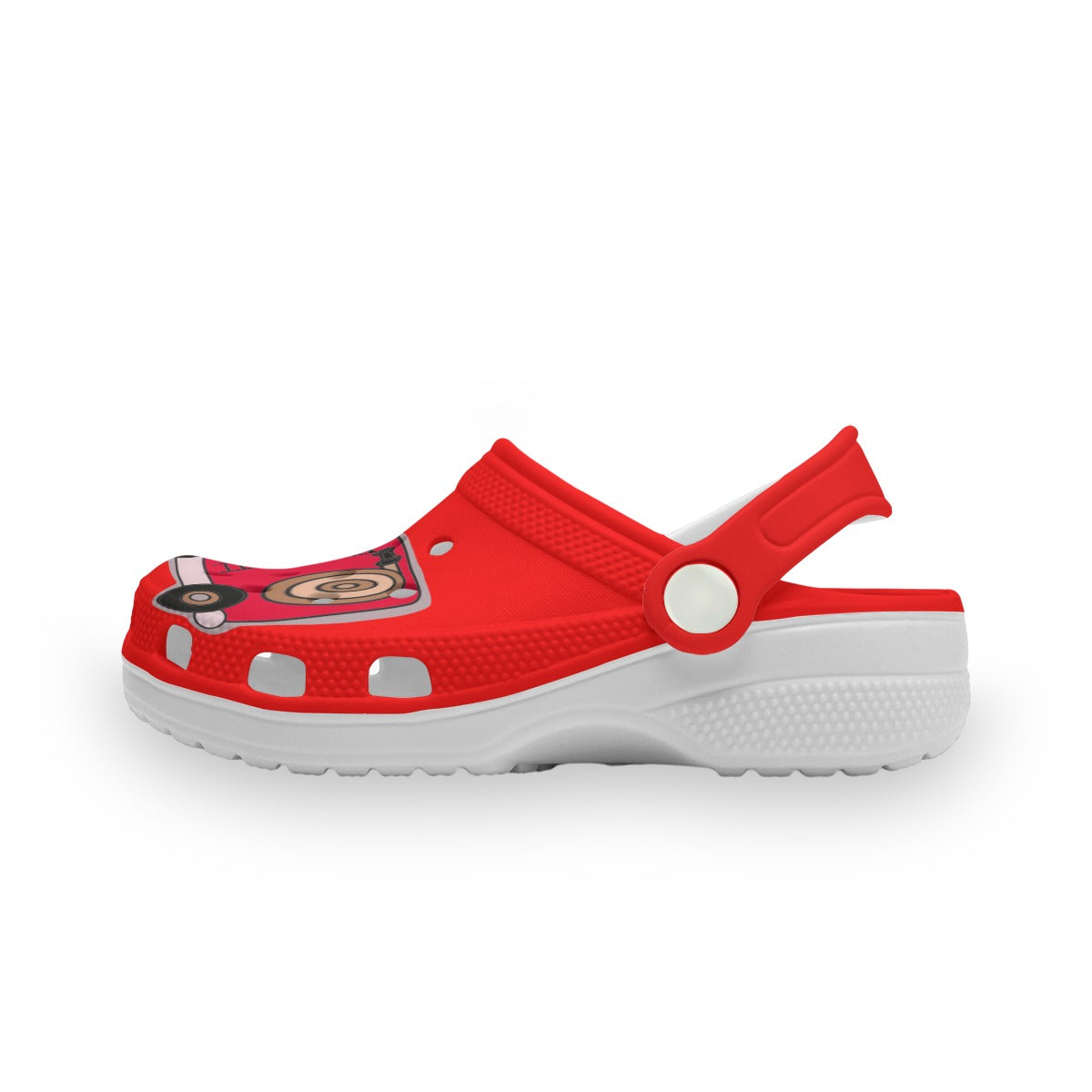 Children's Plastic Firetruck Shoes