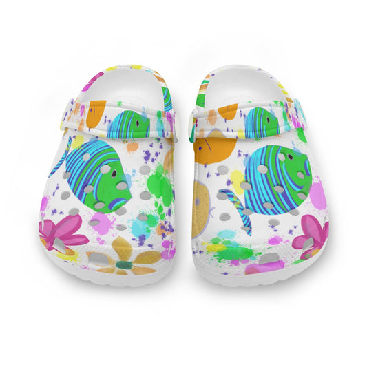Children's Shoes - Colorful Plastic Hello Summer! Design