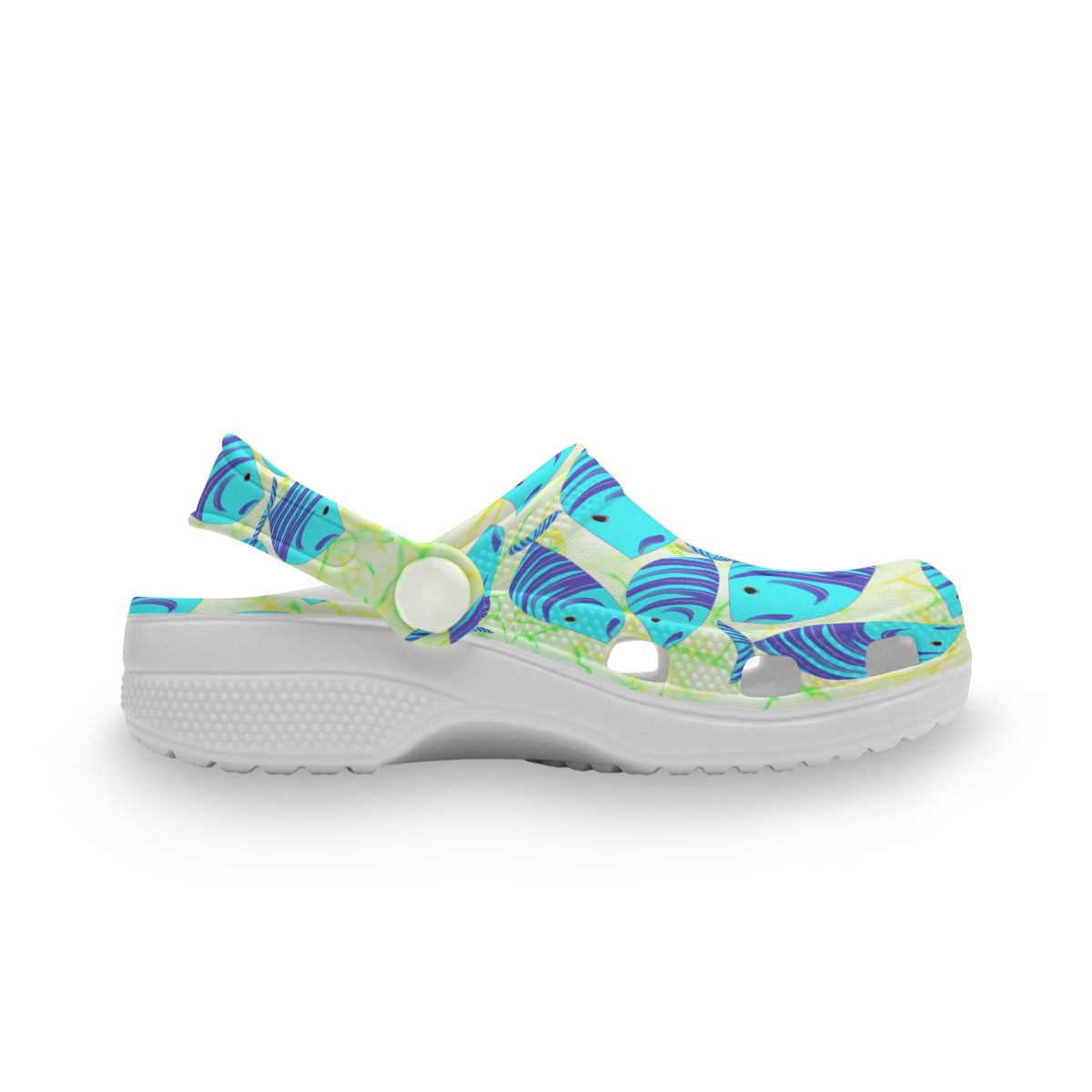 Pretty Aulani's Fun & Colorful Kids FIshy Summer Shoes for Beach & Pool