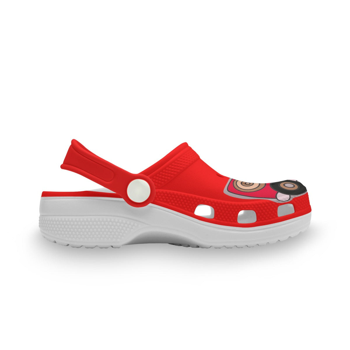 Children's Plastic Firetruck Shoes