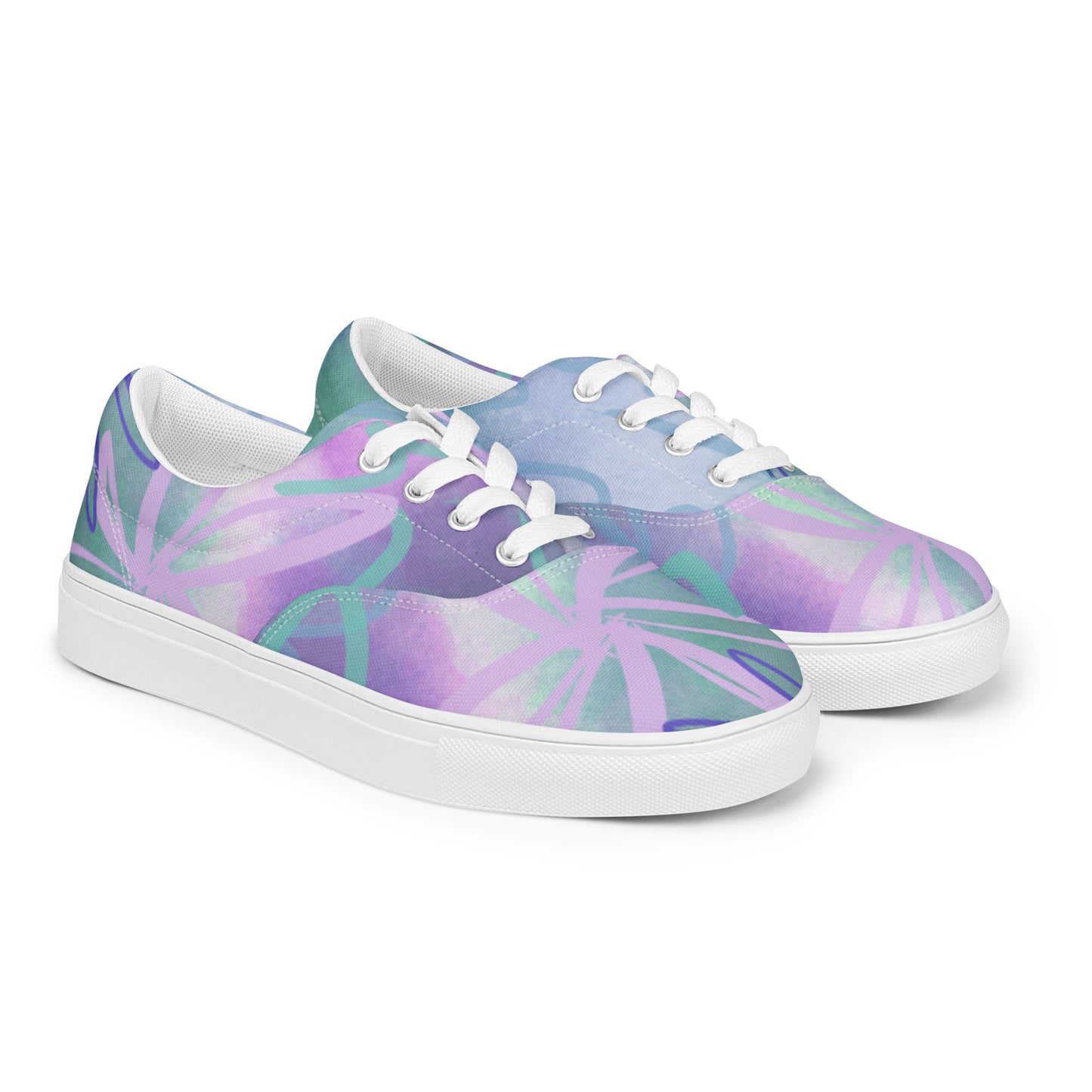 Women’s lace-up canvas shoes