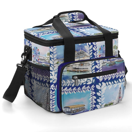 Custom Large Insulated Cooler Bag Thermal Tote With Shoulder