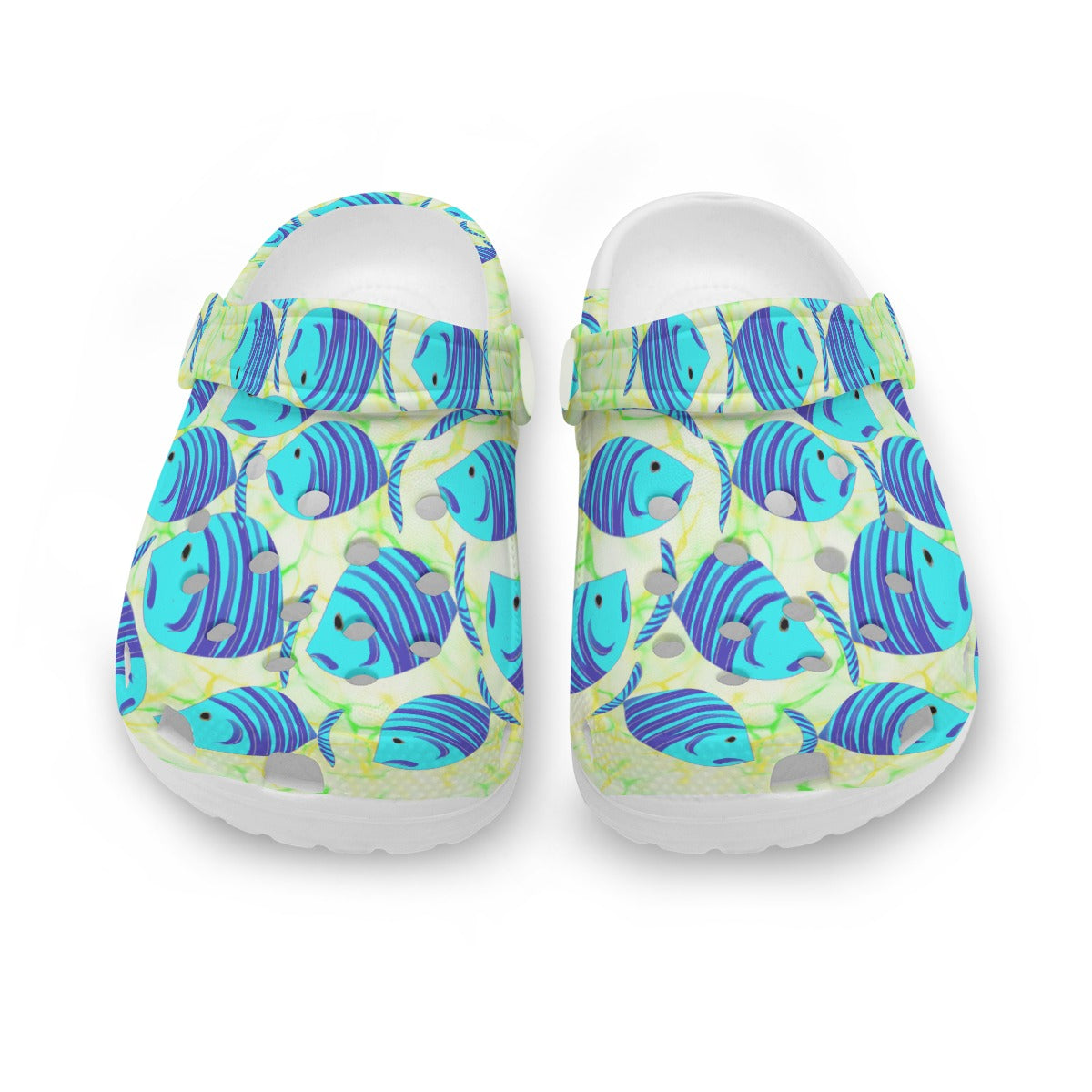 Pretty Aulani's Fun & Colorful Kids FIshy Summer Shoes for Beach & Pool