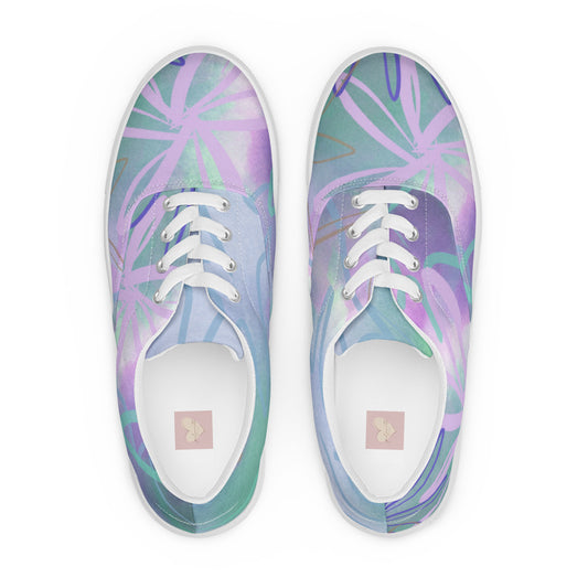 Women’s lace-up canvas shoes
