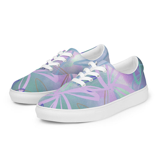 Women’s lace-up canvas shoes